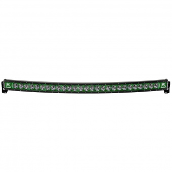 Фары RIGID 54" Radiance Curved серия - Зелёная подсветка 