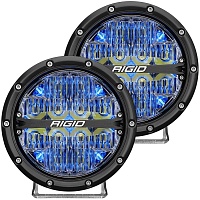 Фары 360 cерия 6" водительский свет - синяя подсветка 